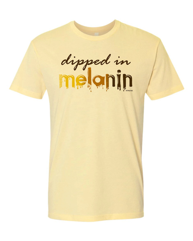 Dipped in Melanin Tee- Yellow