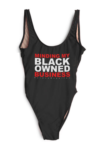 Minding My BLACK OWNED Business Swimsuit